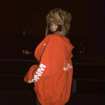 Lorven™ Yazı Baskılı Sweat Mont
