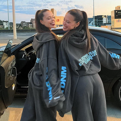 Lorven™ Yazı Baskılı Sweat Mont