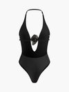 Lorven™ Plunge Halter Tek Parça Mayo