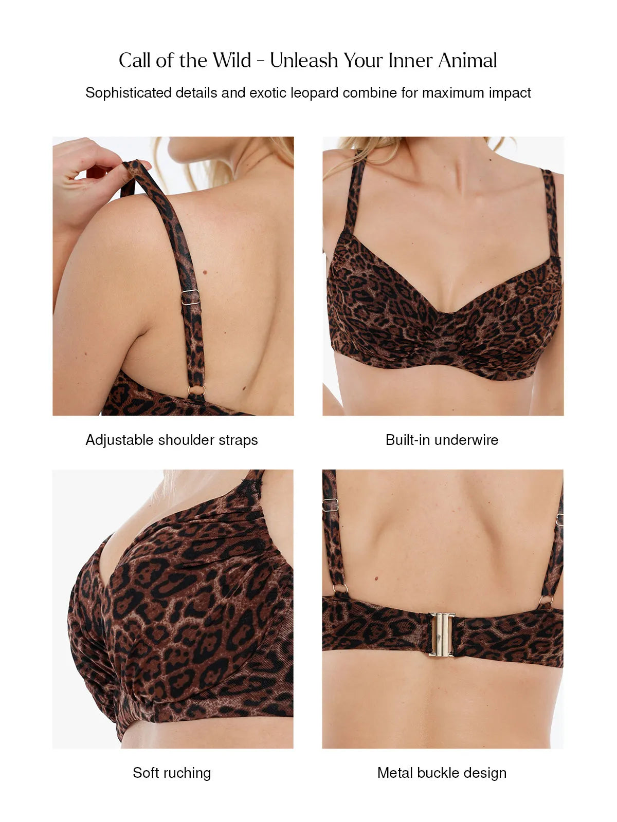Lorven™ Şekillendirici Buruşuk Balenli Bikini Üstü