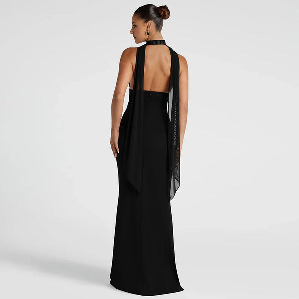 Lorven™ Derin V Bölünmüş Askılı Elbise