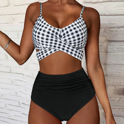 Lorven™ Yüksek Bel Çiçekli Bikini