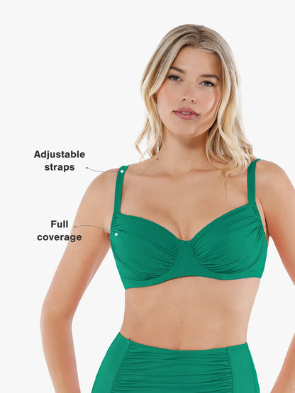 Lorven™ Şekillendirici Buruşuk Balenli Bikini Üstü