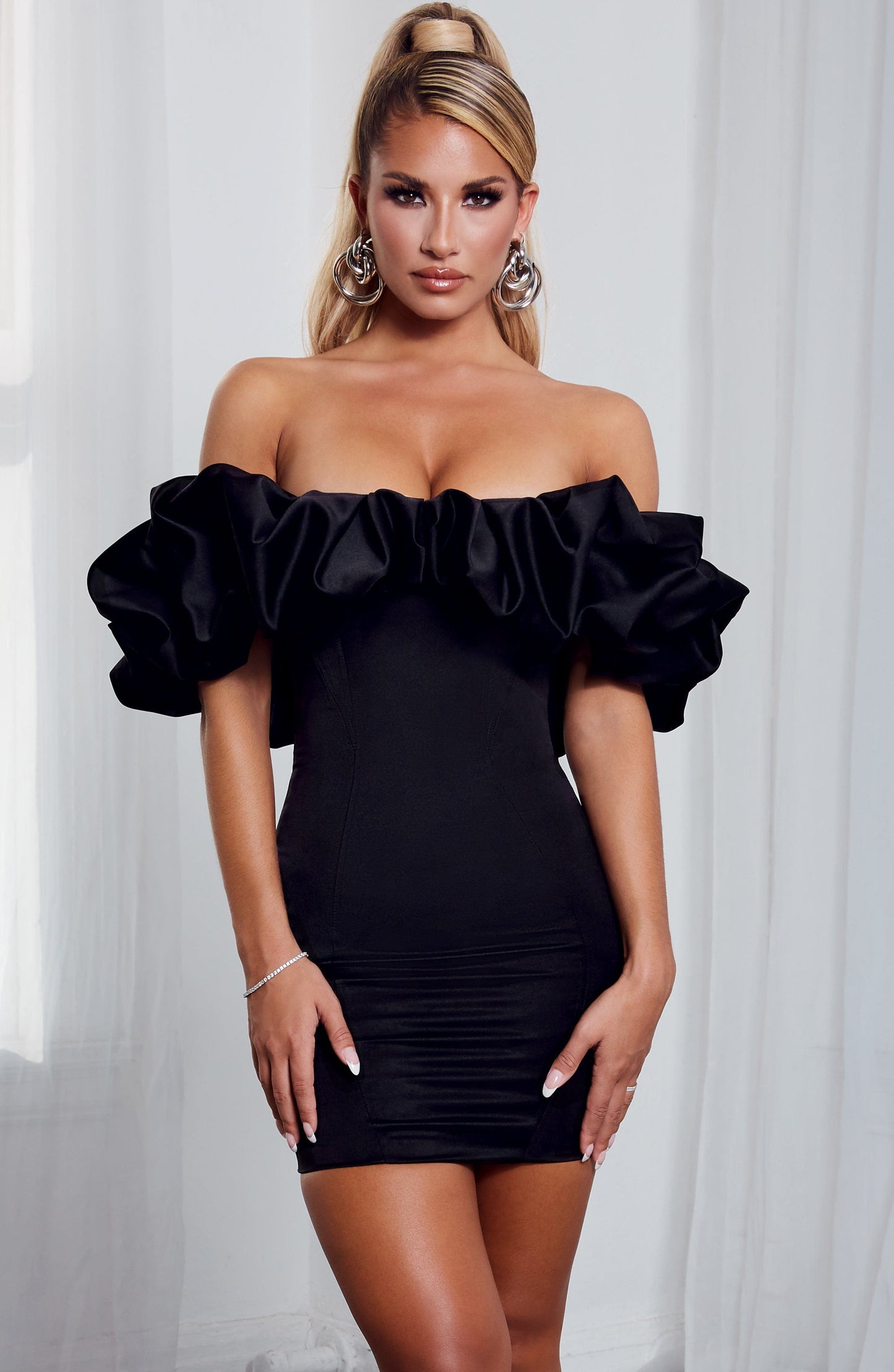 Lorven™ Allie Mini Elbise - Siyah