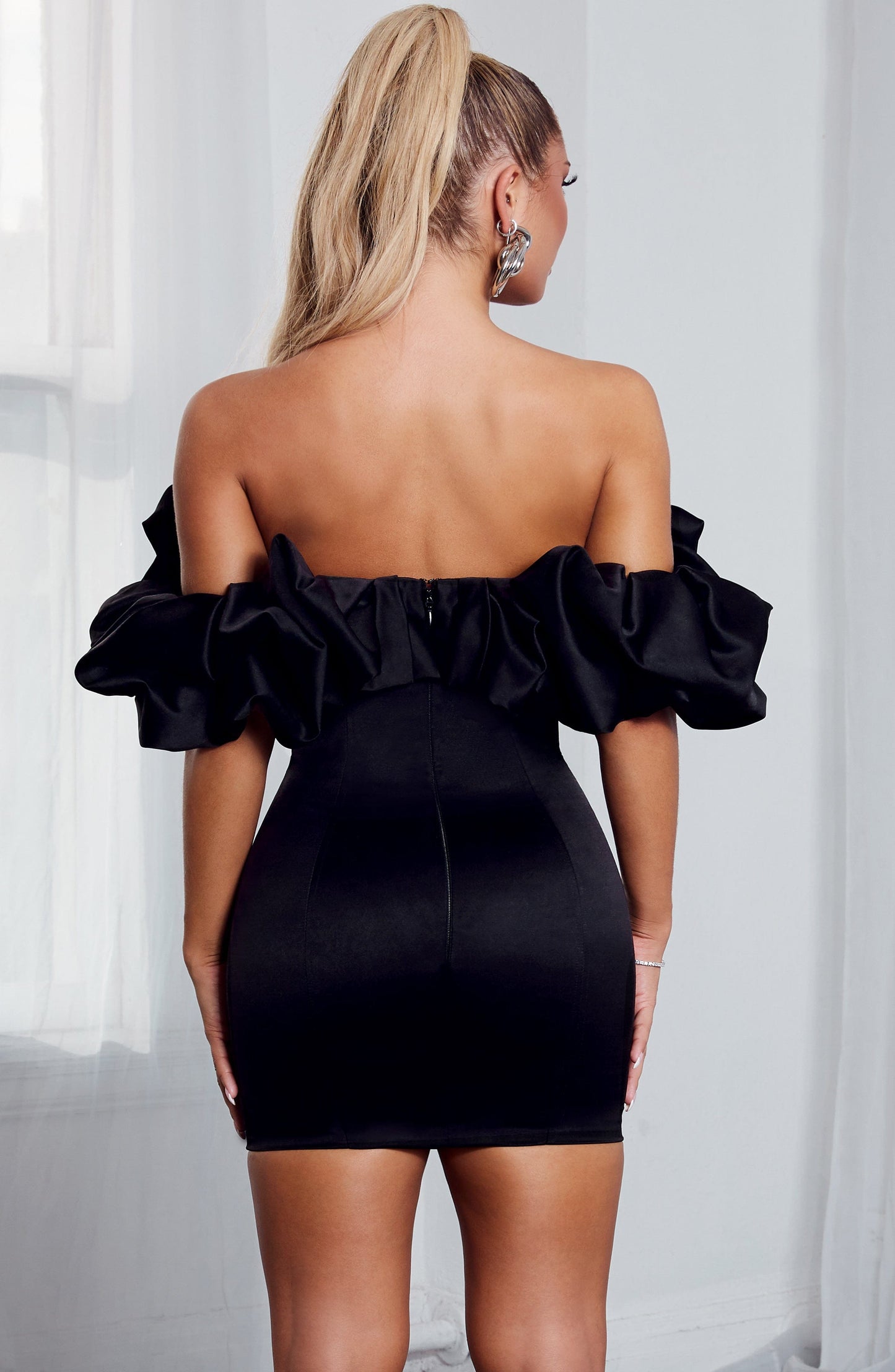 Lorven™ Allie Mini Elbise - Siyah