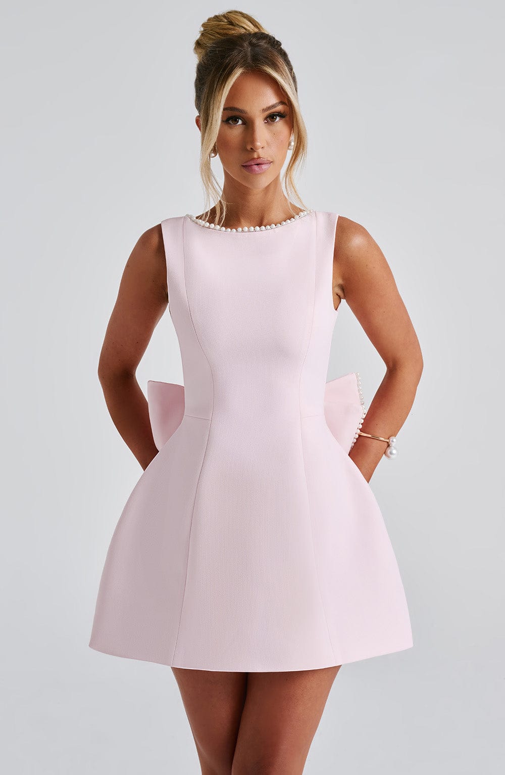 Lorven™ Carrie Mini Elbise - Allık