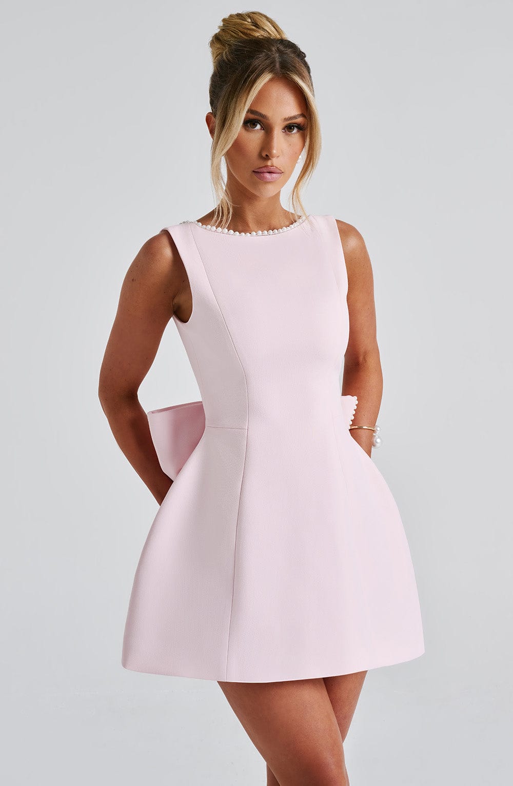 Lorven™ Carrie Mini Elbise - Allık