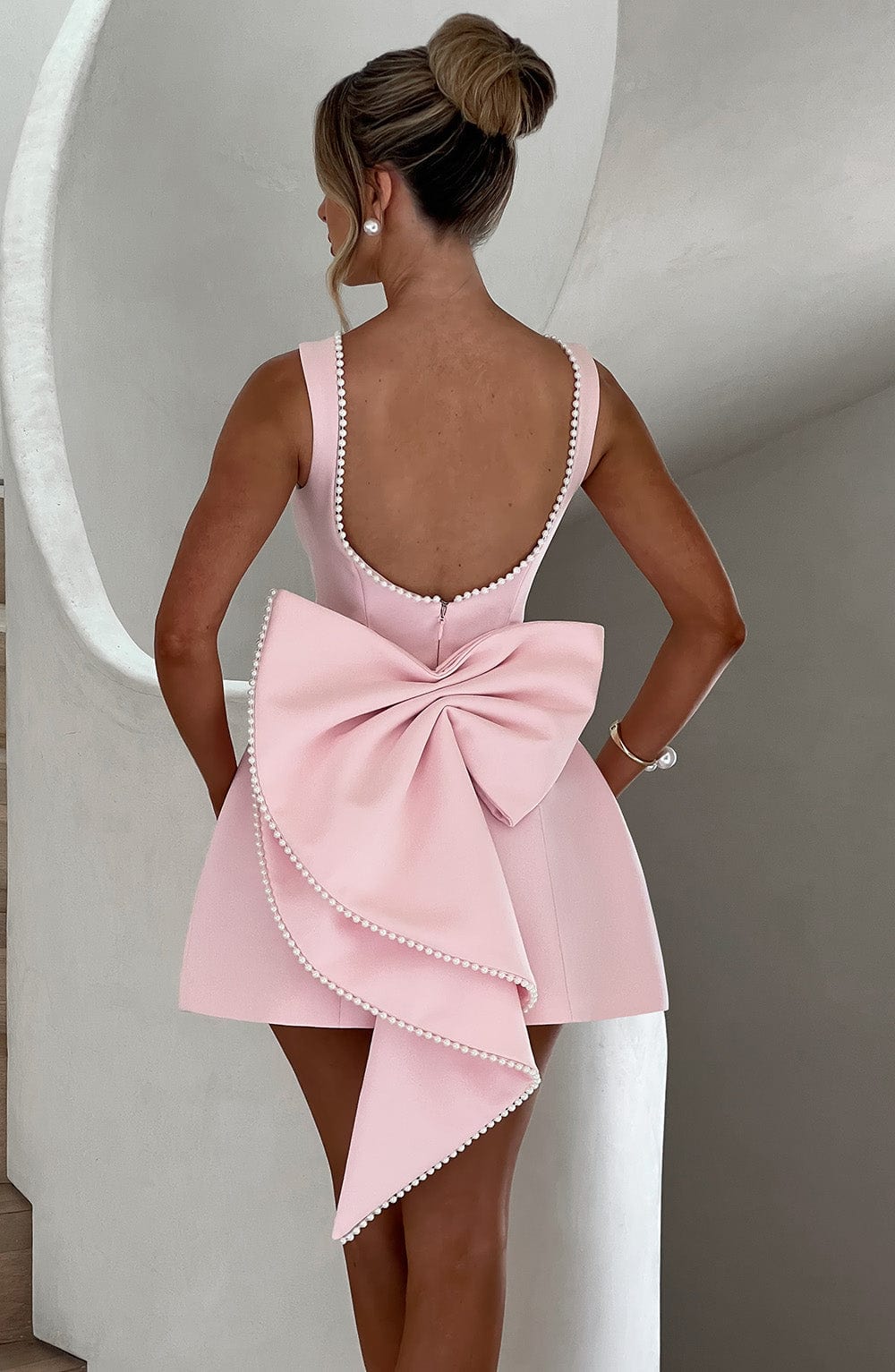 Lorven™ Carrie Mini Elbise - Allık