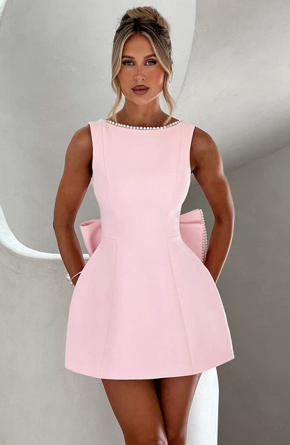 Lorven™ Carrie Mini Elbise - Allık