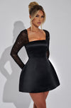Lorven™ Dolly Mini Elbise - Siyah