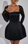 Lorven™ Dolly Mini Elbise - Siyah