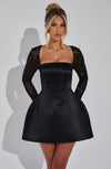 Lorven™ Dolly Mini Elbise - Siyah