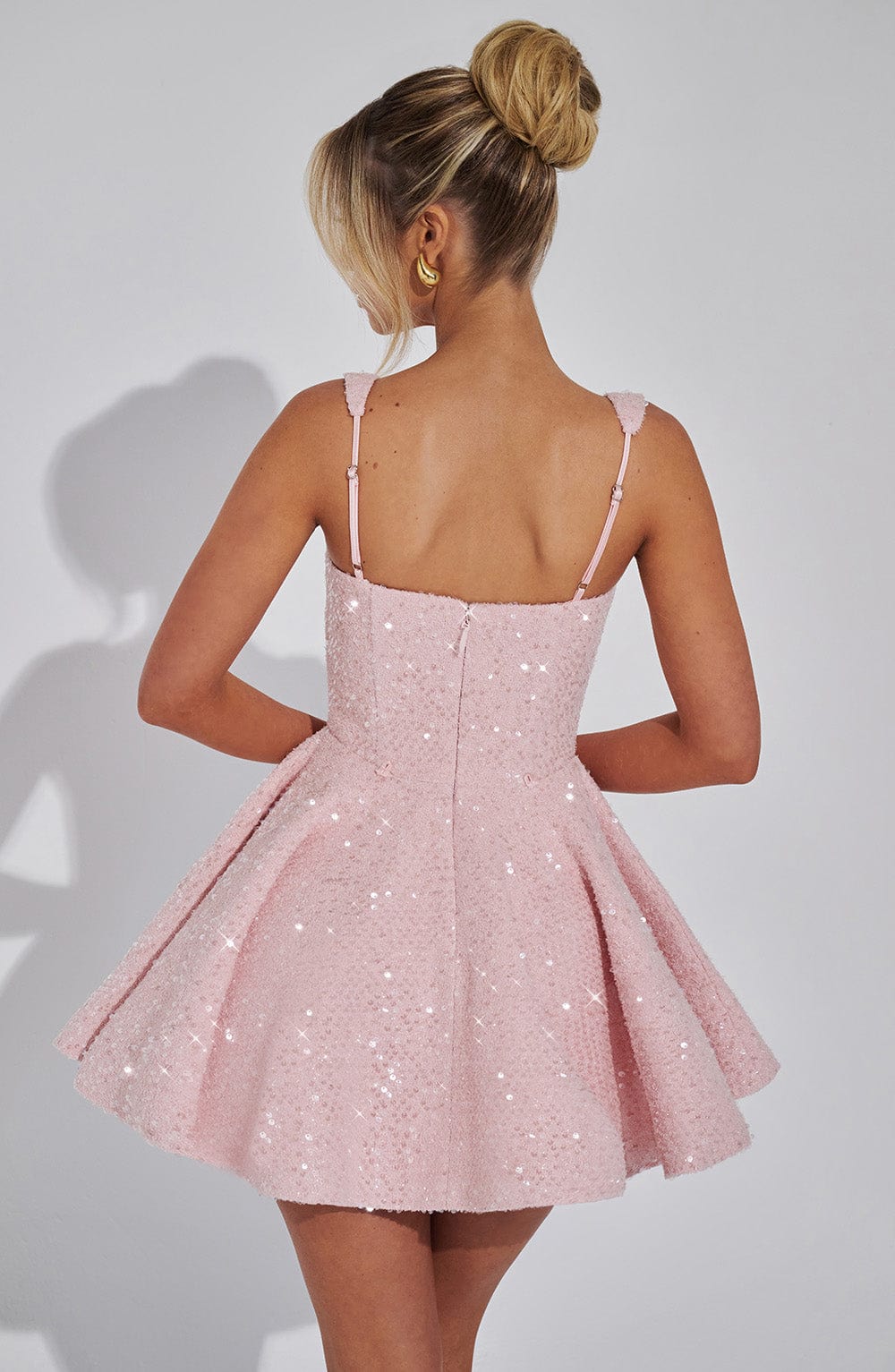 Lorven™ Dorothy Mini Elbise - Allık