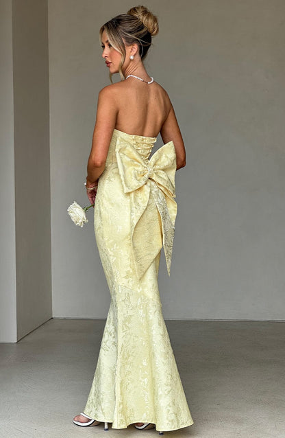 Lorven Felicity Uzun Elbise - Limon