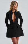 Lorven™ Greta Mini Elbise - Siyah