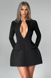 Lorven™ Greta Mini Elbise - Siyah