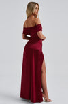Lorven™ Gwendolyn Maxi Elbise - Bordo