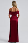 Lorven™ Gwendolyn Maxi Elbise - Bordo