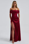 Lorven™ Gwendolyn Maxi Elbise - Bordo