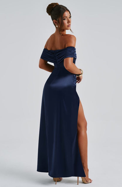 Lorven™ Gwendolyn Maxi Elbise - Lacivert