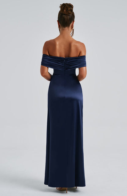 Lorven™ Gwendolyn Maxi Elbise - Lacivert