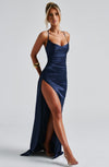 Lorven™ Helen Uzun Elbise - Lacivert