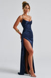 Lorven™ Helen Uzun Elbise - Lacivert