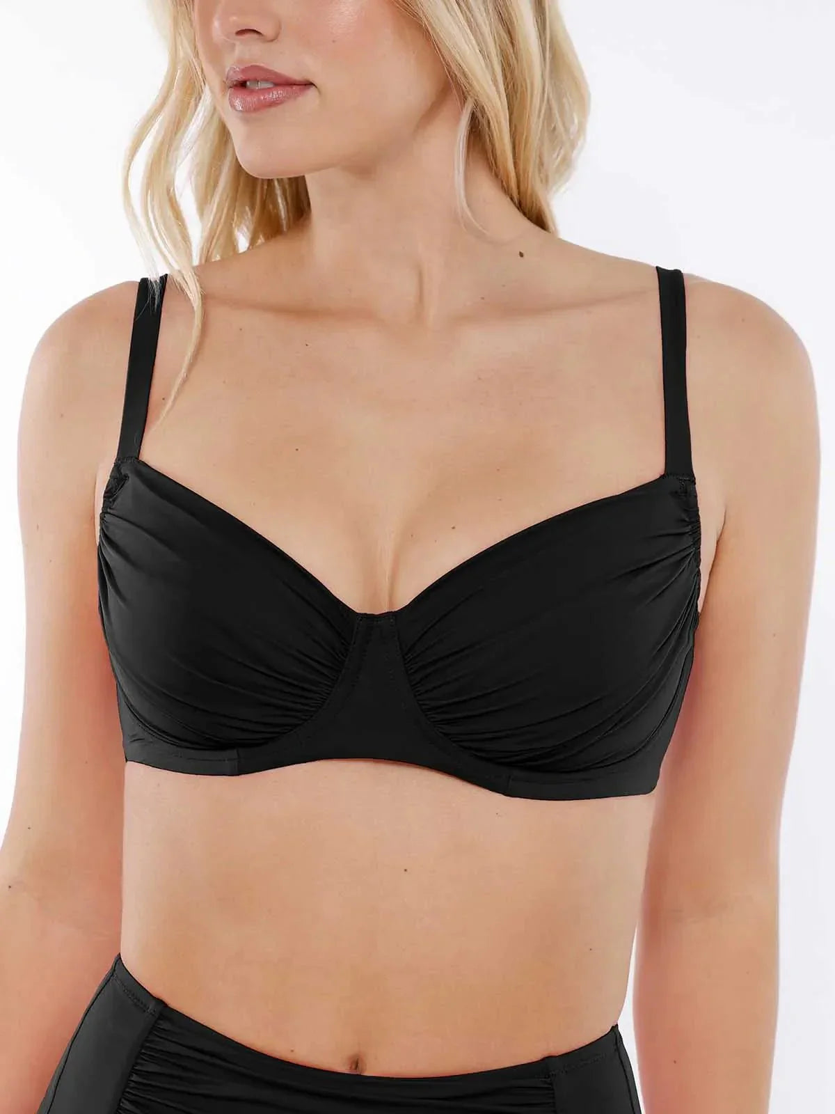 Lorven™ Şekillendirici Buruşuk Balenli Bikini Üstü