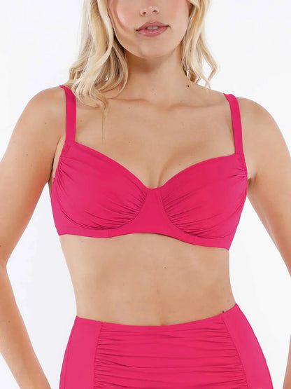 Lorven™ Şekillendirici Buruşuk Balenli Bikini Üstü