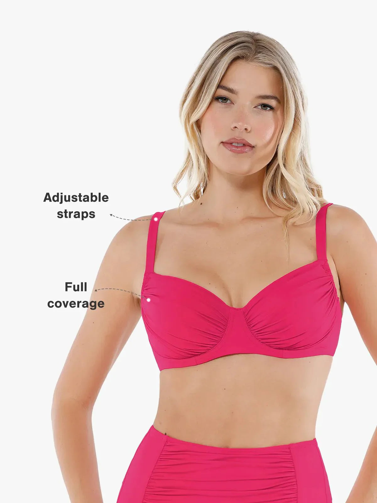 Lorven™ Şekillendirici Buruşuk Balenli Bikini Üstü