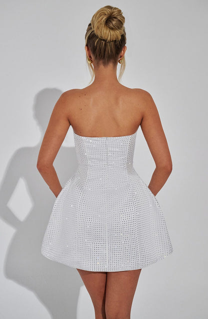 Lorven™ Paloma Mini Elbise - Fildişi