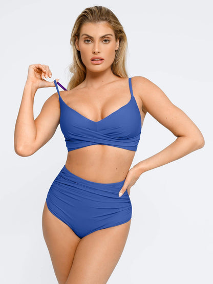 Lorven™ Şekillendirici Buruşuk Şekillendirici Bikini Üst Ve Alt Takımı