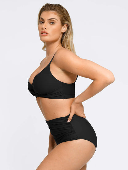 Lorven™ Şekillendirici Buruşuk Şekillendirici Bikini Üst Ve Alt Takımı