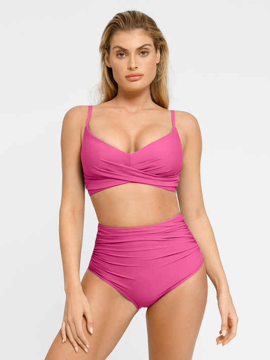 Lorven™ Şekillendirici Buruşuk Şekillendirici Bikini Üst Ve Alt Takımı