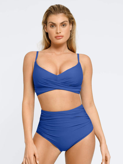 Lorven™ Şekillendirici Buruşuk Şekillendirici Bikini Üst Ve Alt Takımı