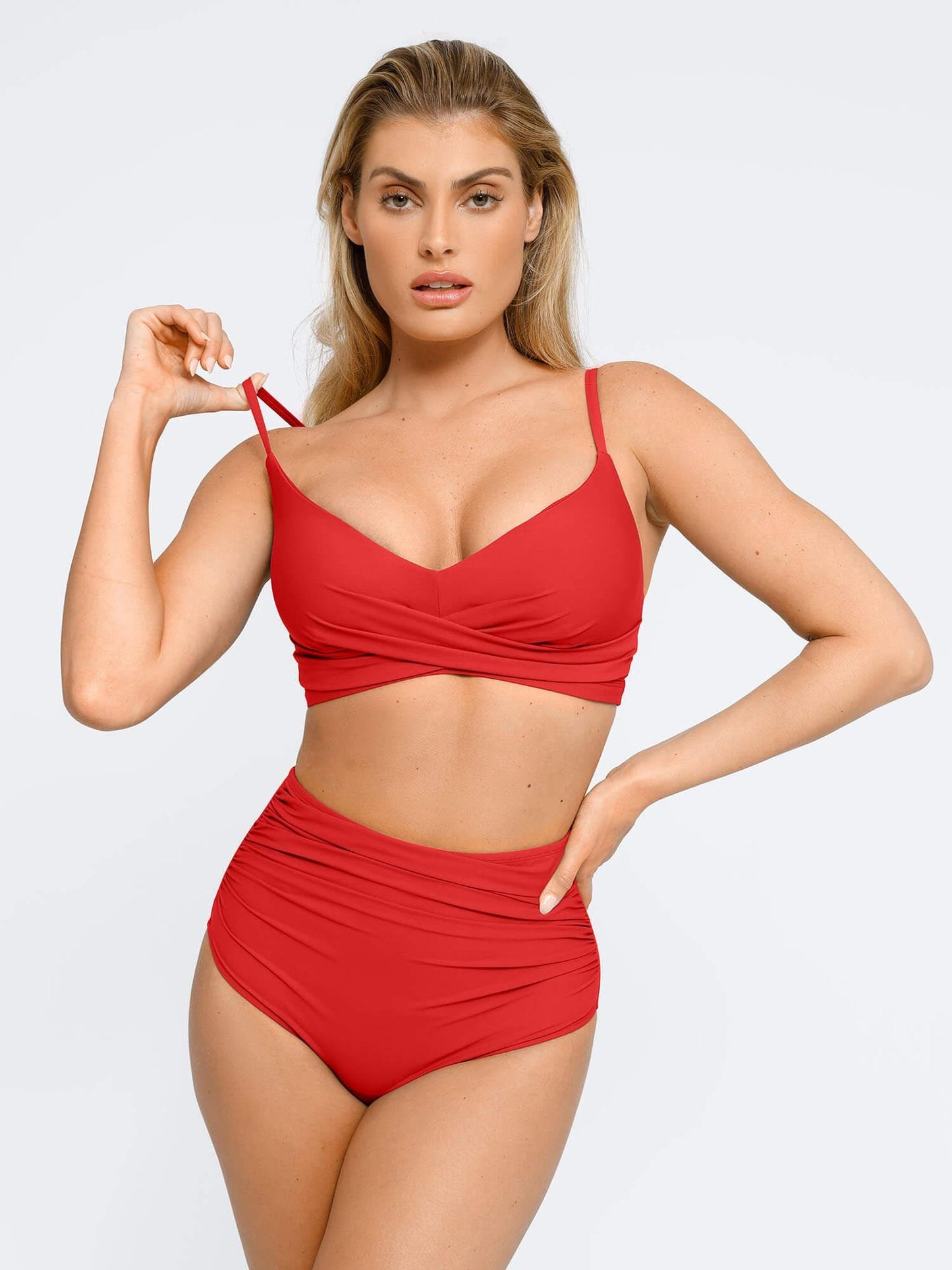 Lorven™ Şekillendirici Buruşuk Şekillendirici Bikini Üst Ve Alt Takımı